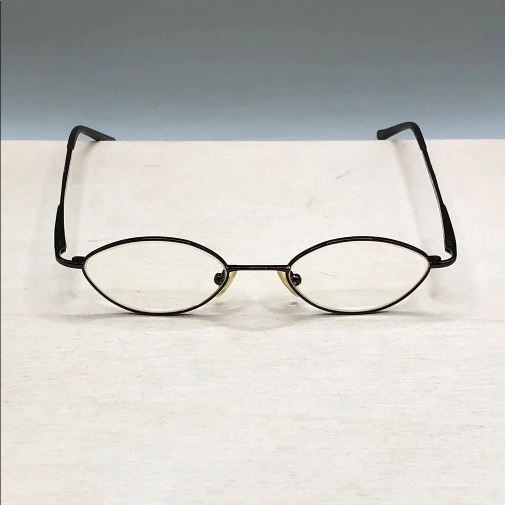 Richard Taylor Aaron Glasses Frames ONLY Brown Metal 45-18-135 Oval Slim Unisex